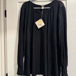 Ava & Viv Blouse 3X NWT